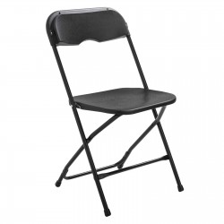 Chaise pliante noire