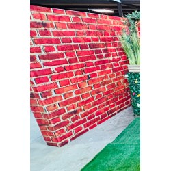 Faux mur en brique